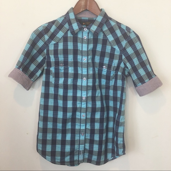Ben Sherman Other - Ben Sherman | Blue Plaid Short Sleeve Shirt
